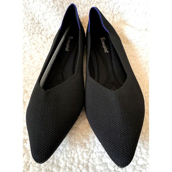Bisonspirit Point Ballet Flats Black Solid Size US 6.5/EUR 37 NEW! - Picture 7 of 7